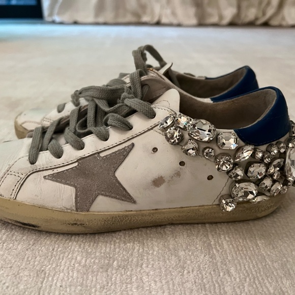Golden Goose Crystal Embellished Superstar Sneakers - Picture 4 of 6